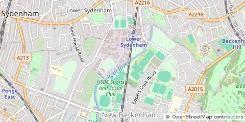 Map of Sydenham, London