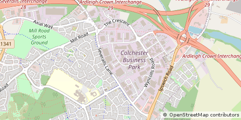 Map of Colchester, Essex