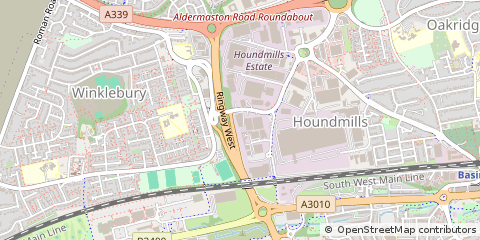 Map of Basingstoke, Hampshire