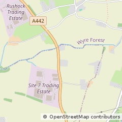 Map of Droitwich, Worcestershire