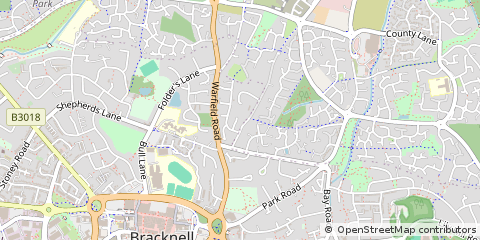 Map of Bracknell, Berkshire