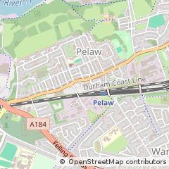 Map of Gateshead, Tyne & Wear