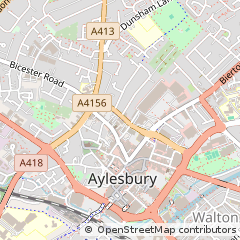 Map of Aylesbury, Buckinghamshire