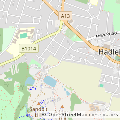 Map of Benfleet, Essex