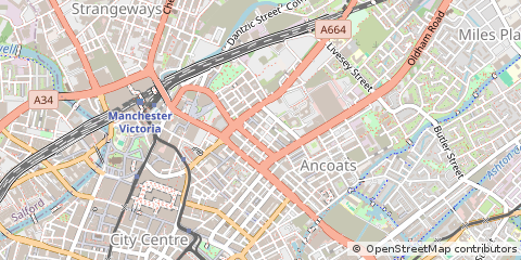 Map of Manchester