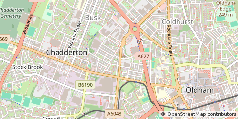 Map of Oldham