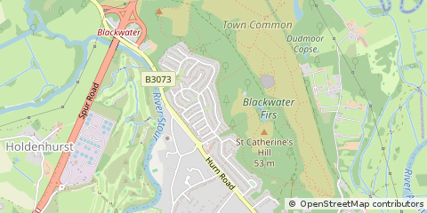 Map of Christchurch, Dorset