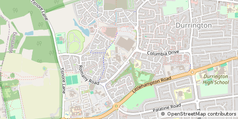 Map of West Sussex