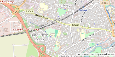 Map of Andover, Hampshire