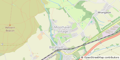 Map of Ivybridge, Devon