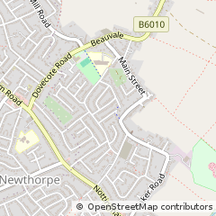 Map of Newthorpe, Nottinghamshire