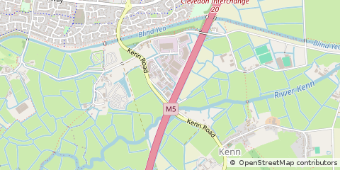 Map of Clevedon, North Somerset