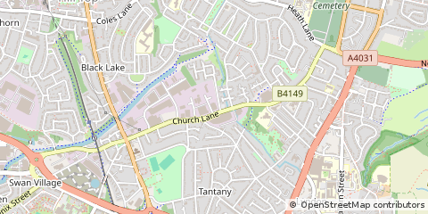 Map of West Bromwich, West Midlands