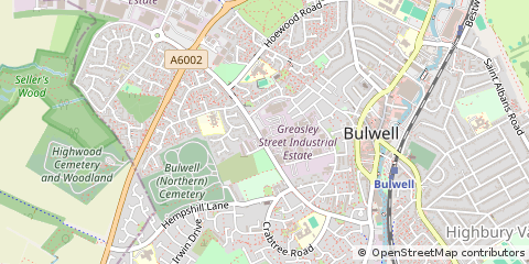 Map of Nottingham, Nottinghamshire