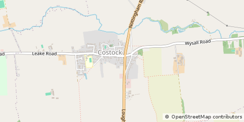 Map of Loughborough, Leicestershire