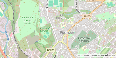 Map of Sheffield