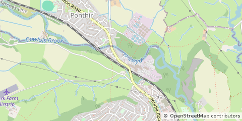 Map of Llangattock, Powys, Cymru / Wales