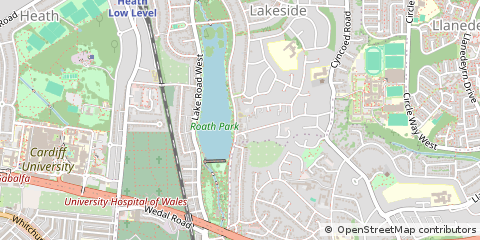 Map of Cardiff