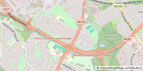 Map of Sheffield