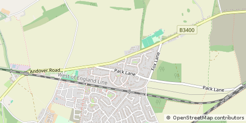 Map of Oakley, Basingstoke Hampshire