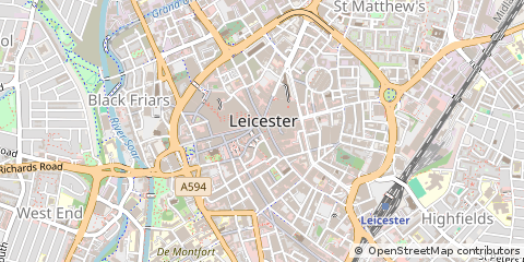 Map of Leicester