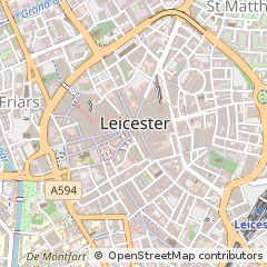 Map of Leicester
