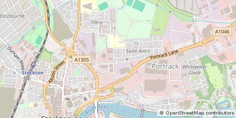 Map of Stockton-on-Tees