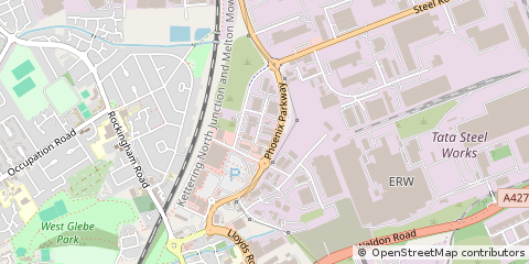 Map of Corby, Northamptonshire