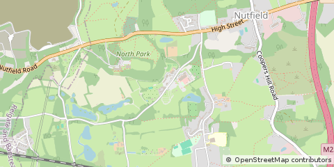 Map of South Nutfield, Surrey