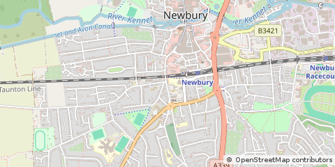 Map of Newbury, Berkshire