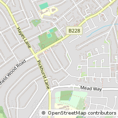 Map of Bromley, Kent