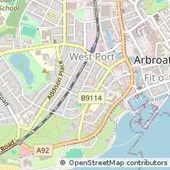Map of Arbroath