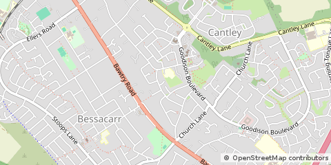 Map of Doncaster