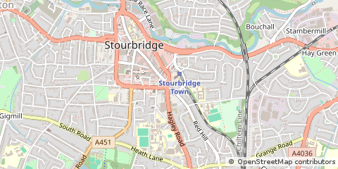 Map of Stourbridge, West Midlands