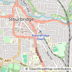 Map of Stourbridge, West Midlands