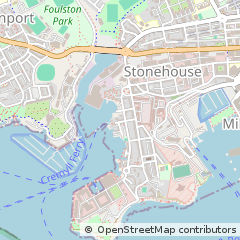 Map of Plymouth, Devon