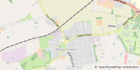 Map of Preston, Lancashire