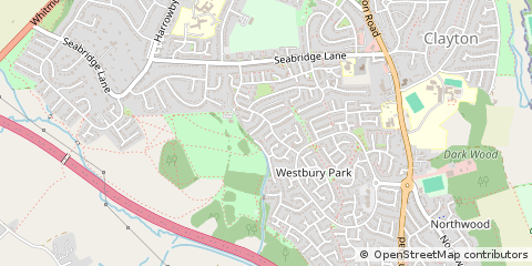 Map of Newcastle, Staffordshire