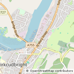 Map of Kirkcudbright, Dumfries & Galloway