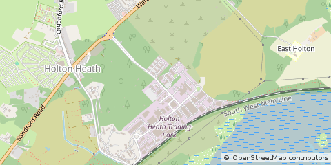 Map of Poole, Dorset