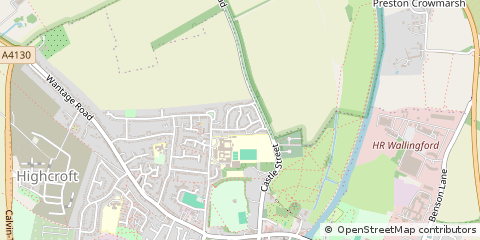 Map of Wallingford, Oxfordshire