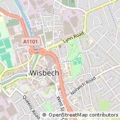 Map of Wisbech, Cambs