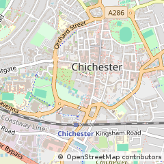 Map of Chichester, West Sussex