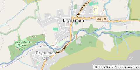 Map of Brynamman