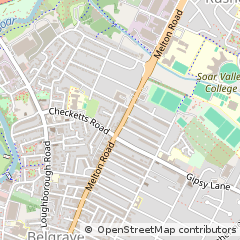 Map of Leicester, Leicestershire