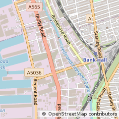 Map of Liverpool, Merseyside