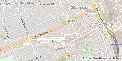 Map of Aberdeen