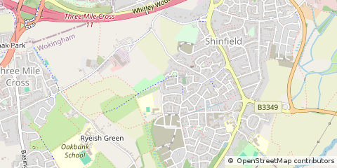 Map of Reading, Berkshire