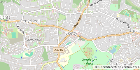 Map of Swansea