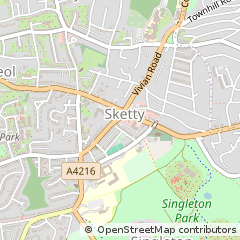 Map of Swansea